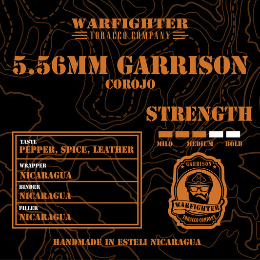 Warfighter 5.56mm Garrison Corojo Cigar